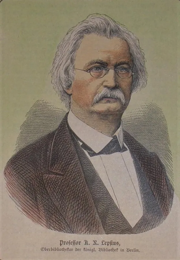 Porträt von Karl Richard Lepsius, Fotografie von 1882
